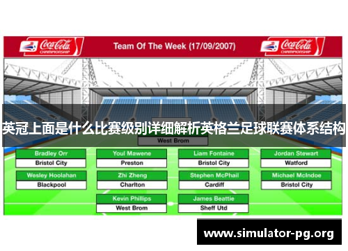 英冠上面是什么比赛级别详细解析英格兰足球联赛体系结构